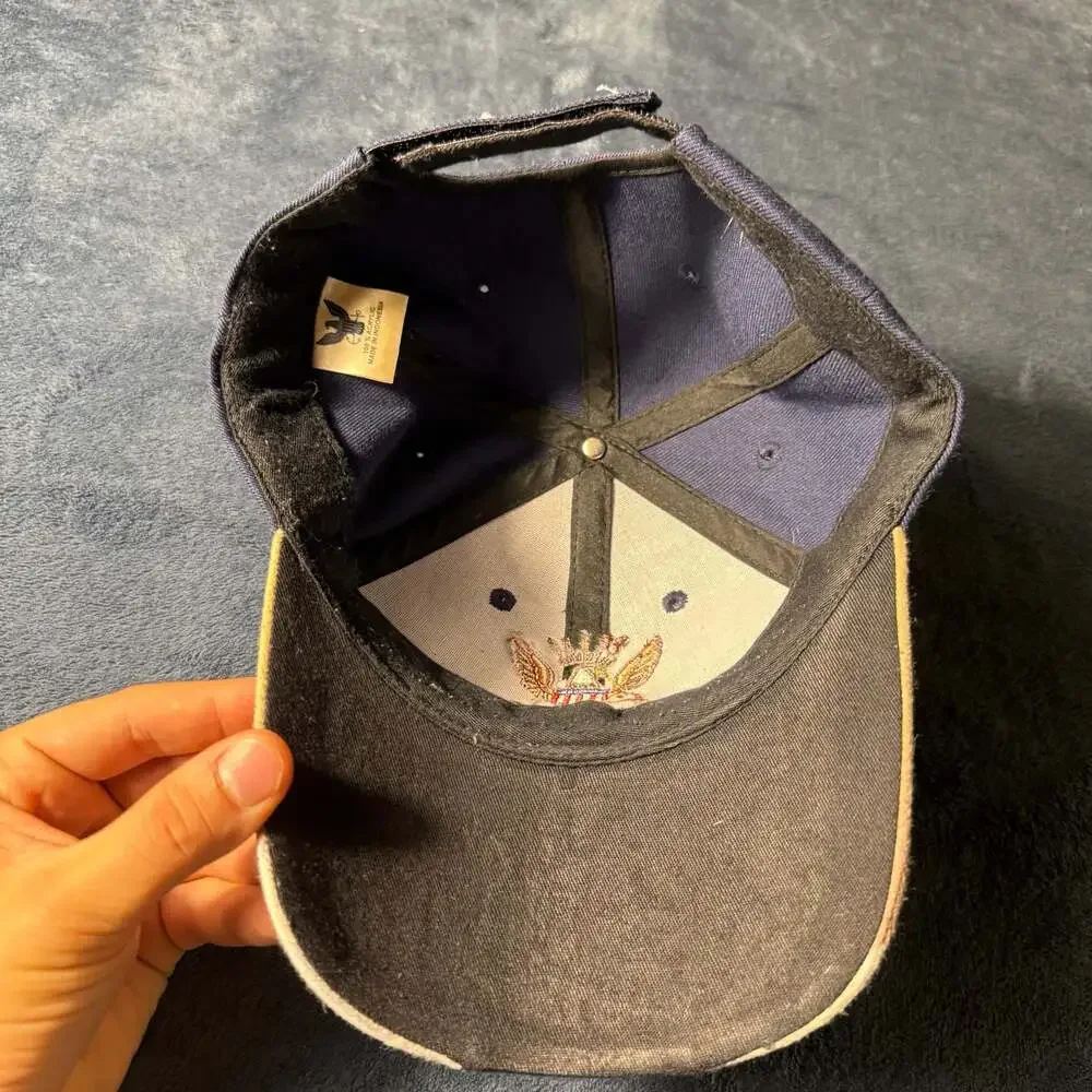U.S. Navy Embroidered Eagle Emblem Baseball Cap with Hook and Loop Closure